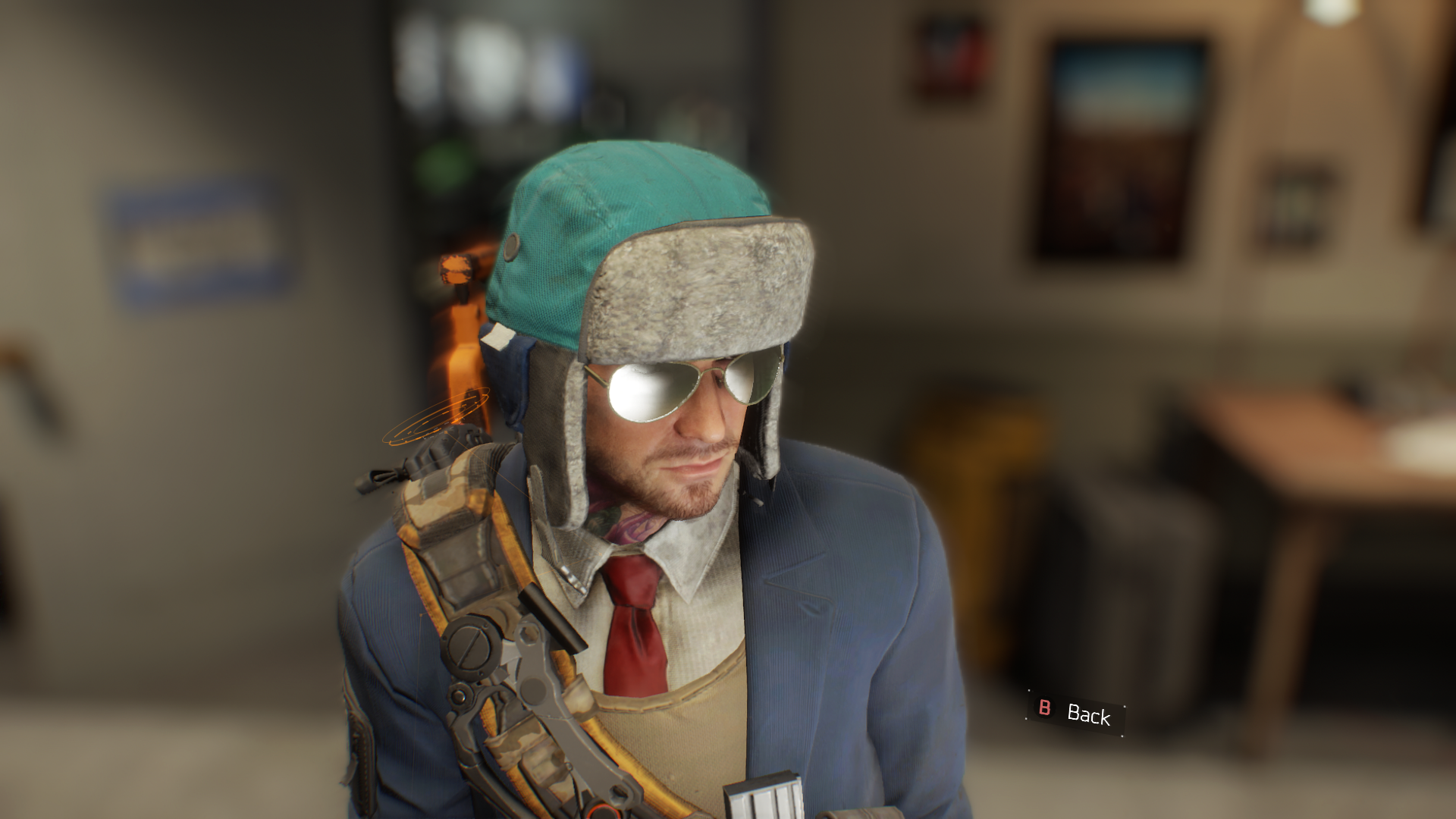 Blue Trapper Hat